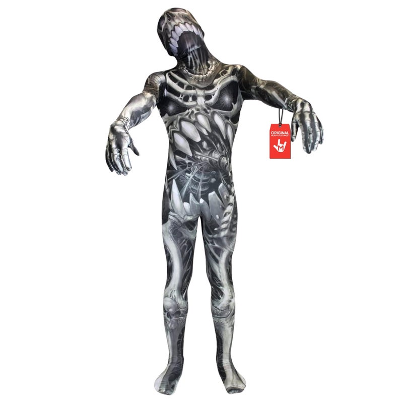 Morphsuits Kids Skull & Bones Monster Costume - Small 3'-3'5 / 6-8 Years - Image 1